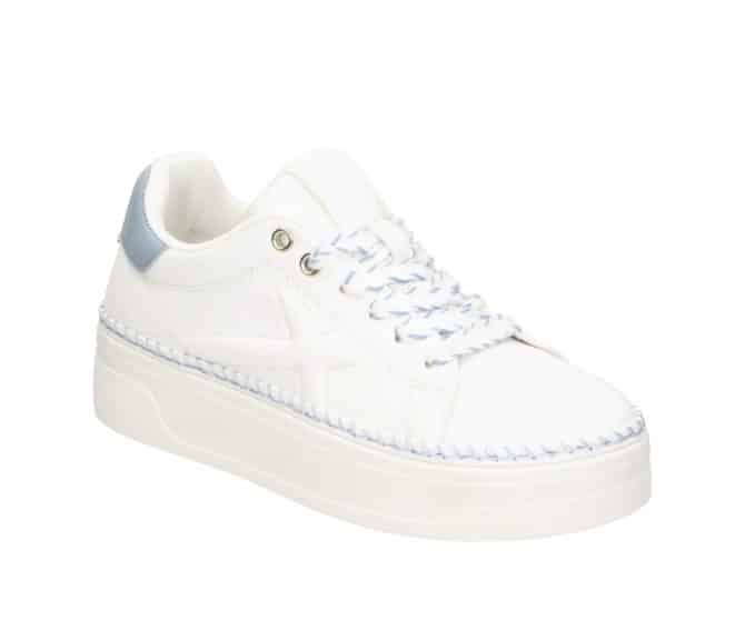 2JK1210101 1144 White-Light Blue PU Sneaker