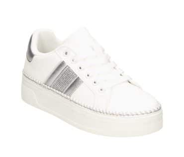 2JK1210102 1182 White-Silver PU Combi Sneaker