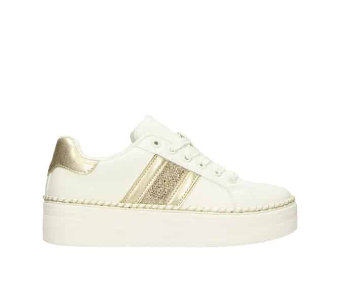 2JK1210102 1185 White-Gold PU Combi Sneaker