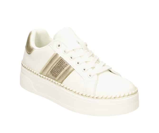 2JK1210102 1185 White-Gold PU Combi Sneaker