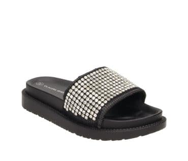 2PT0360701 2182 Black-Silver Textile MF Sandal