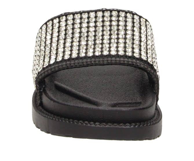 2PT0360701 2182 Black-Silver Textile MF Sandal