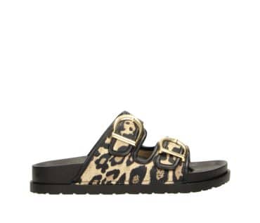 2PT0390703 3921 Leopard-Black Textile Combo Sandal