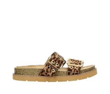 2WJ1460702 3900 Leopard Textile MF Sandal