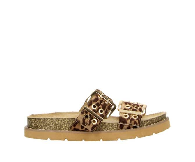 2WJ1460702 3900 Leopard Textile MF Sandal