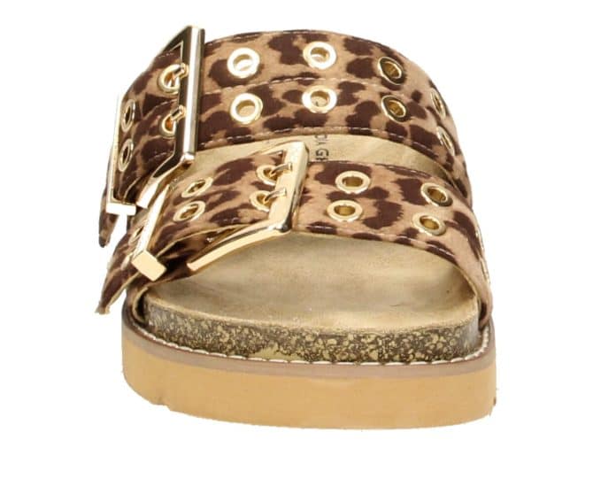 2WJ1460702 3900 Leopard Textile MF Sandal