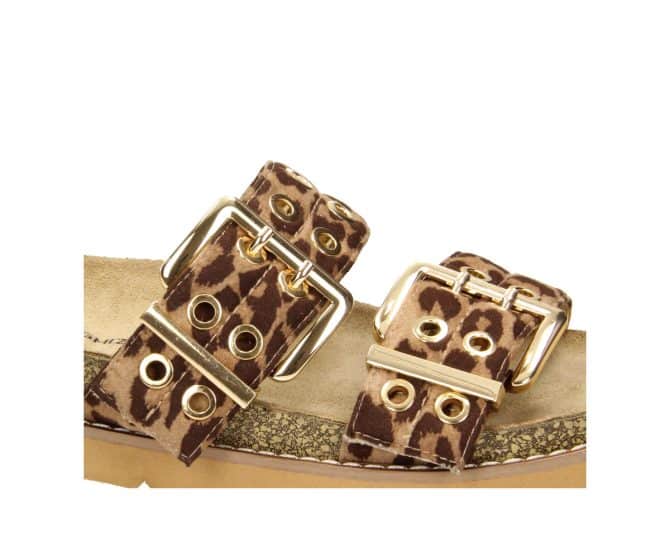 2WJ1460702 3900 Leopard Textile MF Sandal