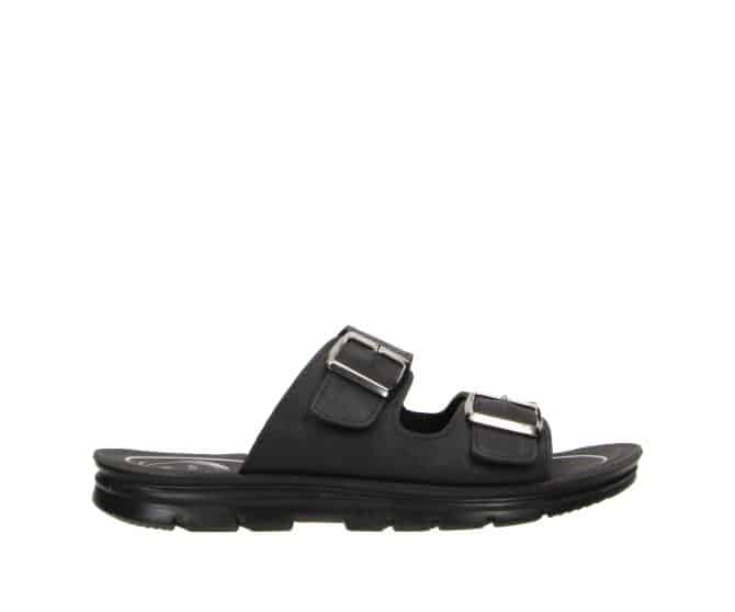 3ER1090701 2100 Black PU Nubuck Men’s Sandal