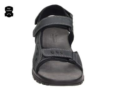 3MG0010801 2100 Black Leather Men’s Sandal