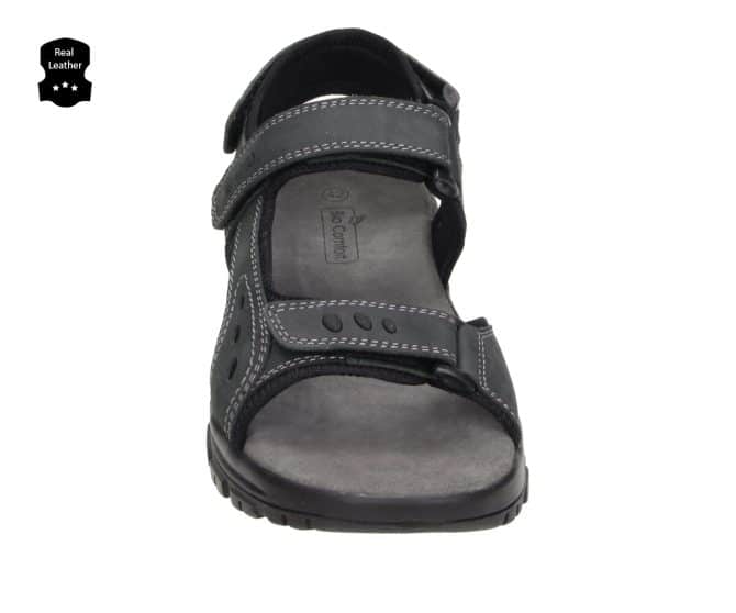 3MG0010801 2100 Black Leather Men’s Sandal