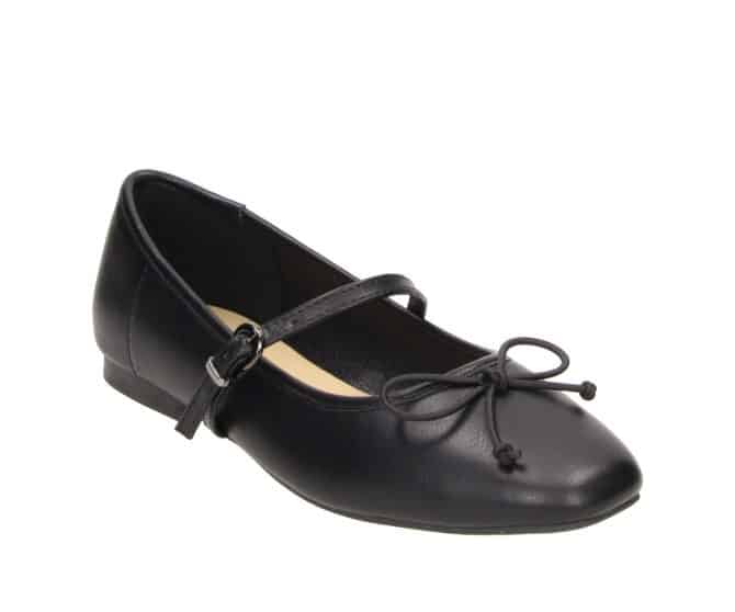 2BB3122002 2100 Black PU Ballerina