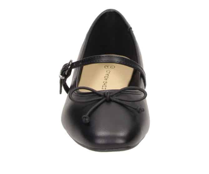 2BB3122002 2100 Black PU Ballerina