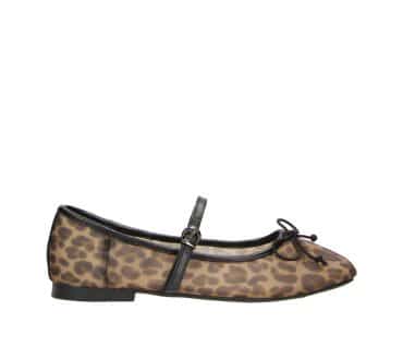 2BB3122002 3900 Leopard PU Ballerina