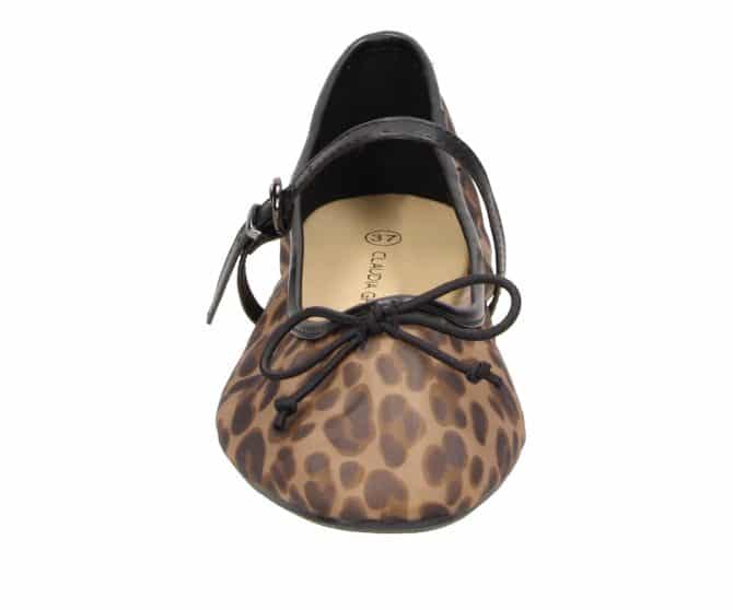 2BB3122002 3900 Leopard PU Ballerina