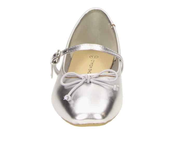 2BB3122002 8200 Silver PU Ballerina