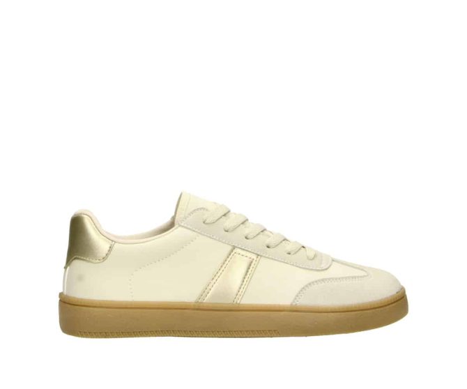 2BB3240101 1385 Off White-Gold PU Sneaker