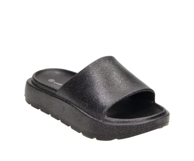 2FP0160701 2100 Black PU EVA Slipper