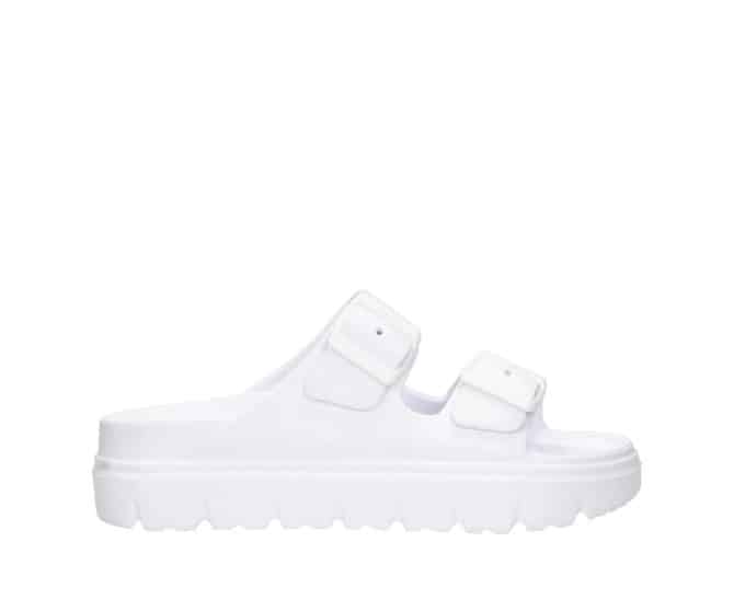 2PT0240701 1100 White PU Slide