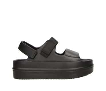 2PT0510801 2100 Black PU Platform Slide