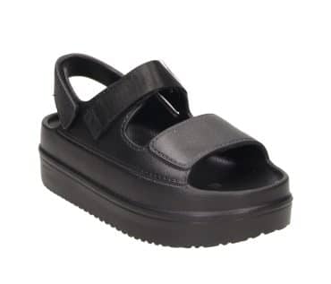 2PT0510801 2100 Black PU Platform Slide