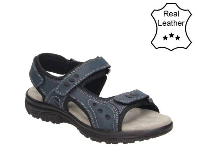 3MG0010801 4100 Navy Leather Men’s Sandal